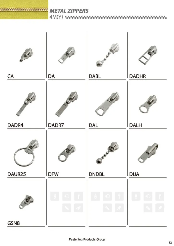 YKK® Sliders