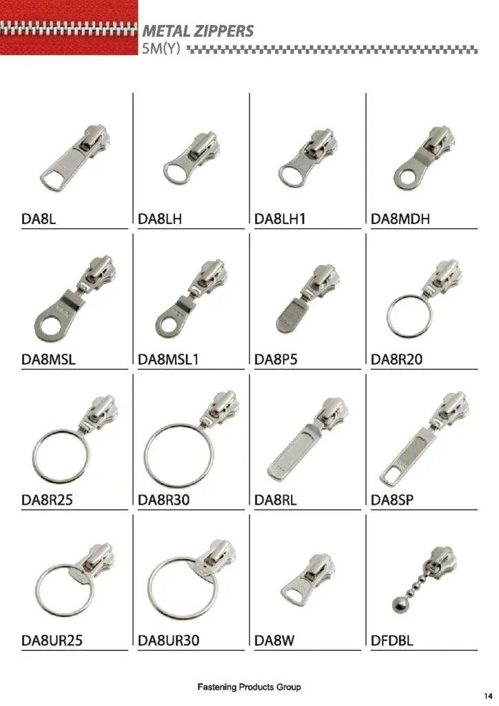 YKK® Sliders