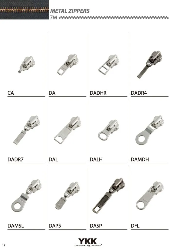 YKK® Sliders